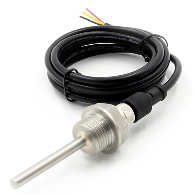حساس حرارة رقمي DS18B20 — واجهة 1-Wire, لولب BSP 1/2″ وكابل قابل للفصل